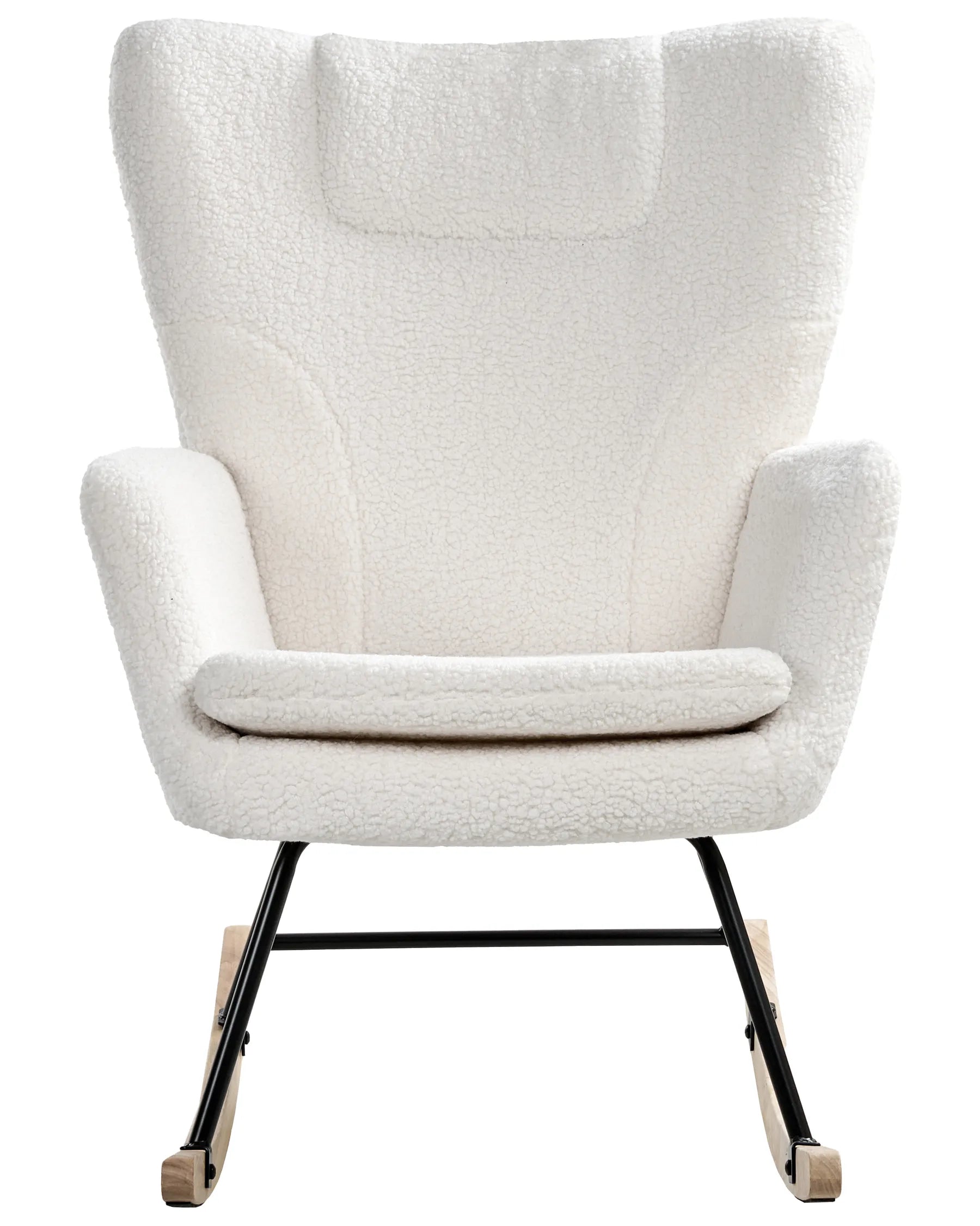 Rocking Chair SANDVE Boucle White