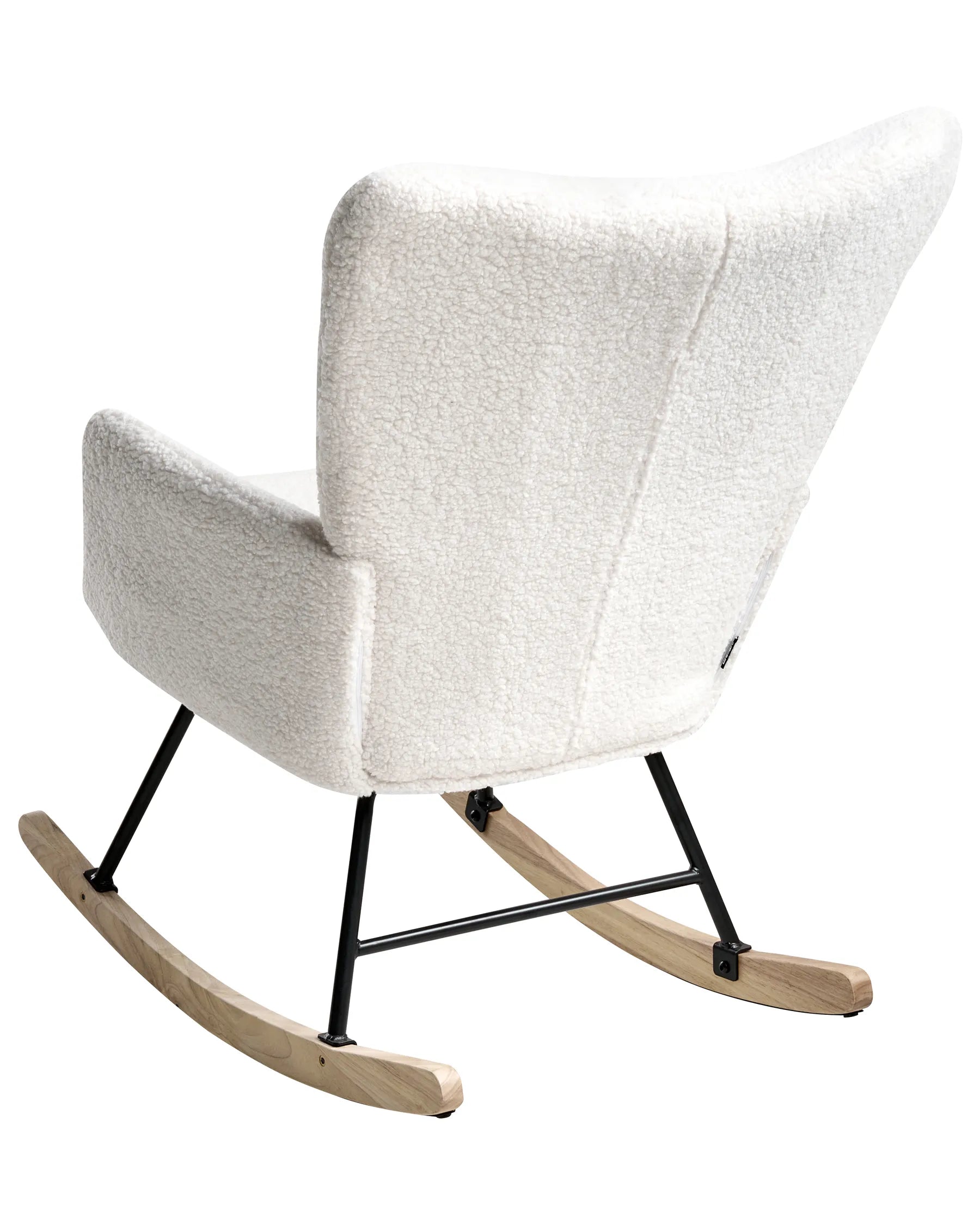 Rocking Chair SANDVE Boucle White
