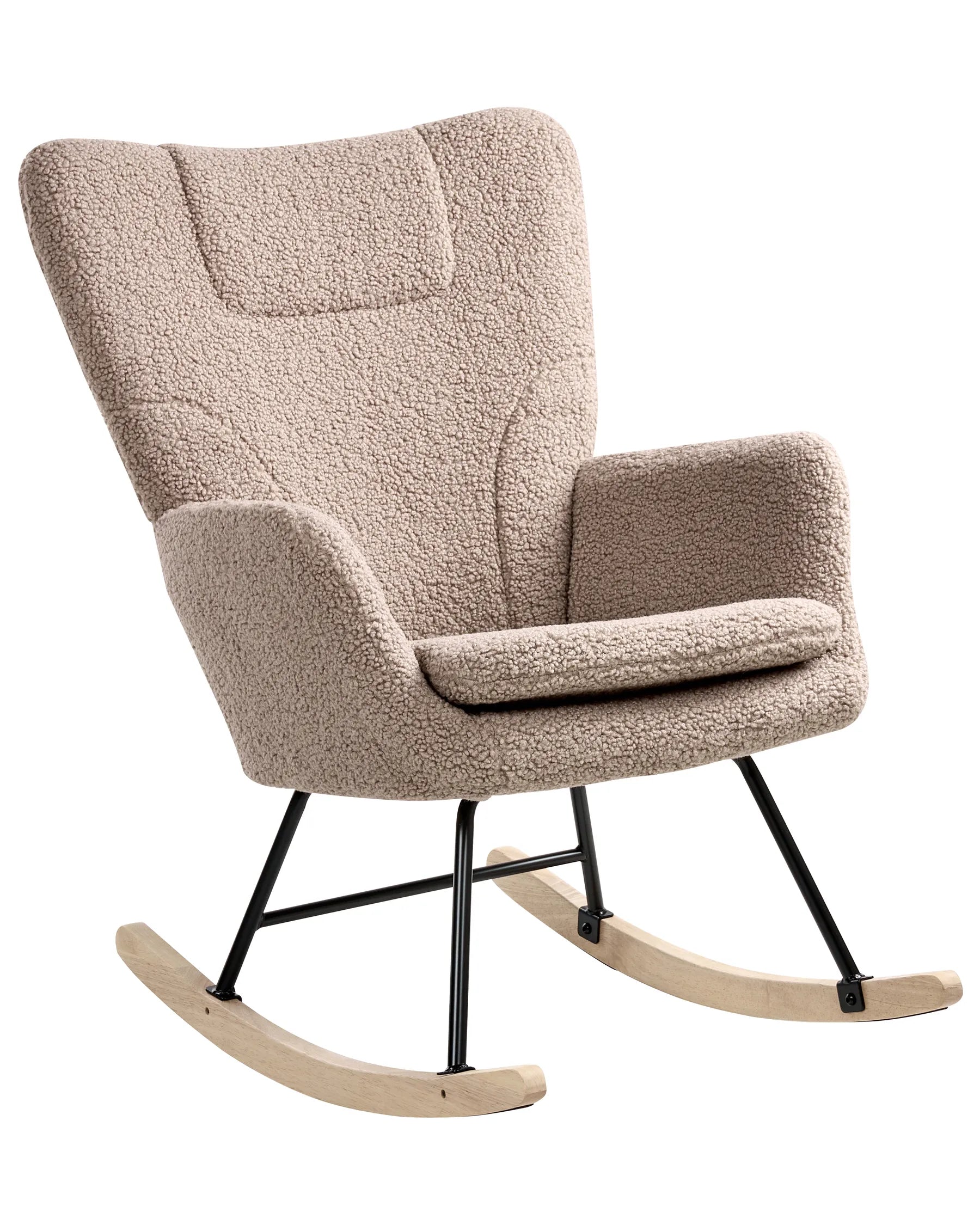 Rocking Chair SANDVE Boucle Taupe