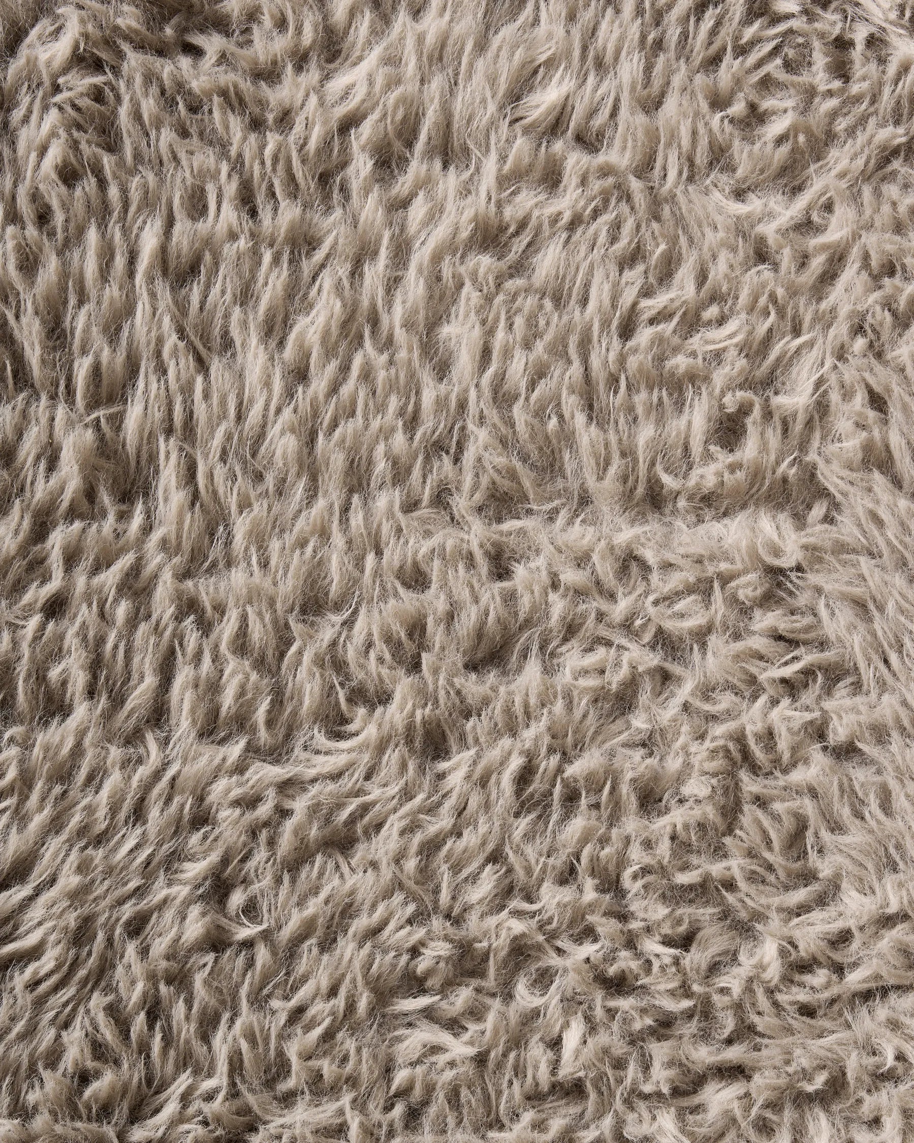 Rocking Chair AKRA Faux Fur Taupe