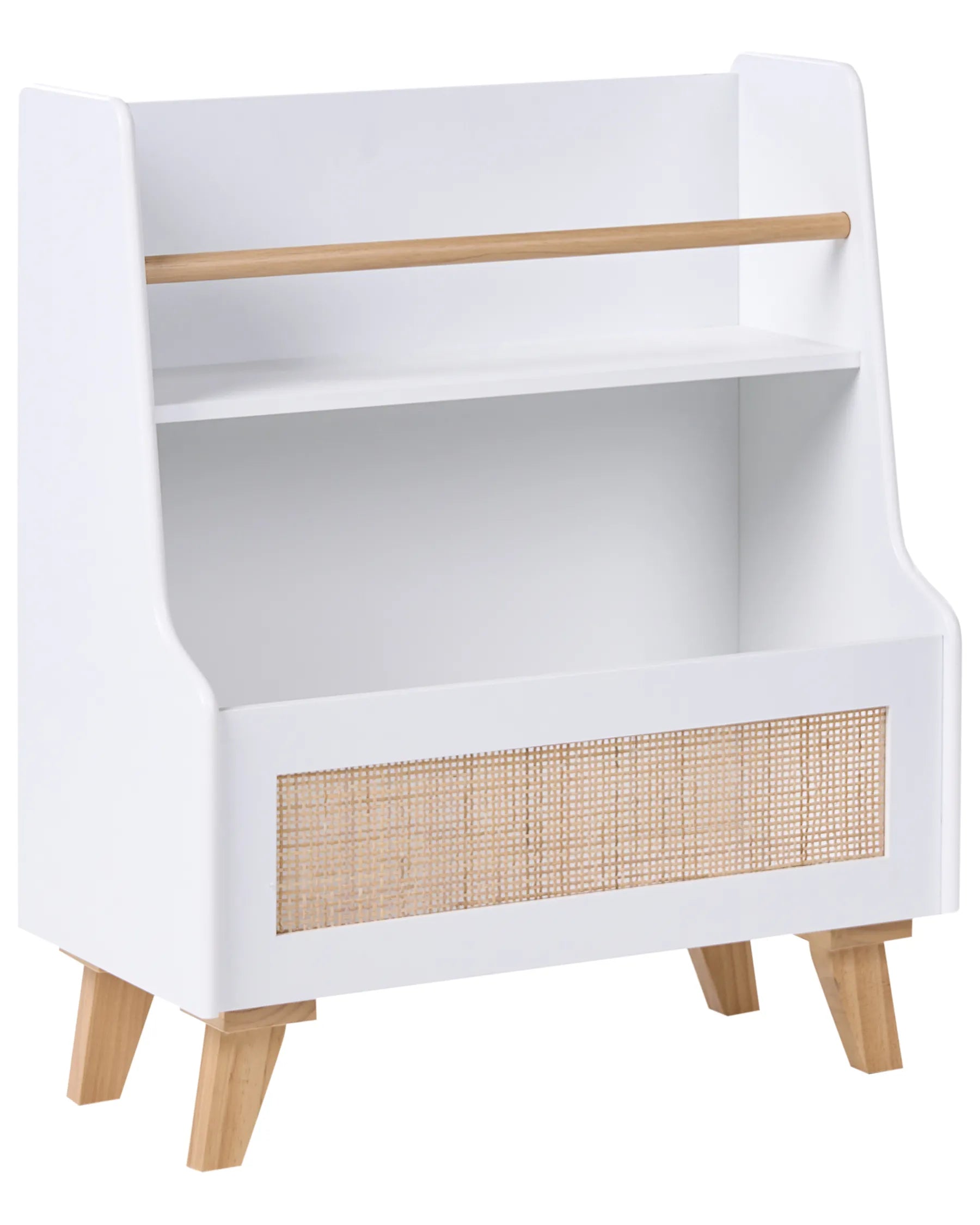 2 Tier Bookcase JACKIT 72 cm White