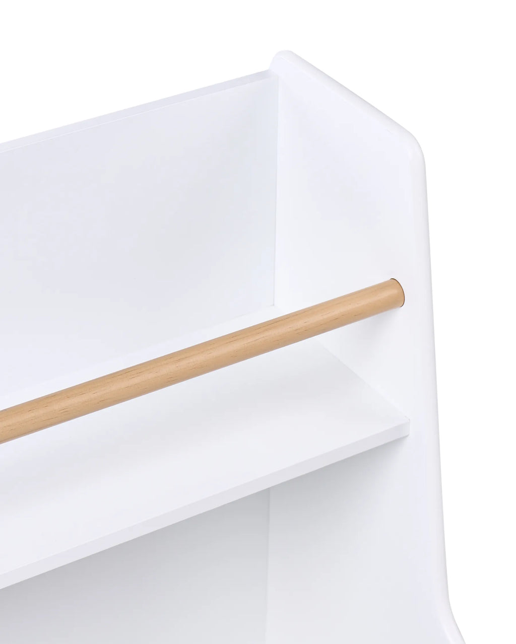 2 Tier Bookcase JACKIT 72 cm White