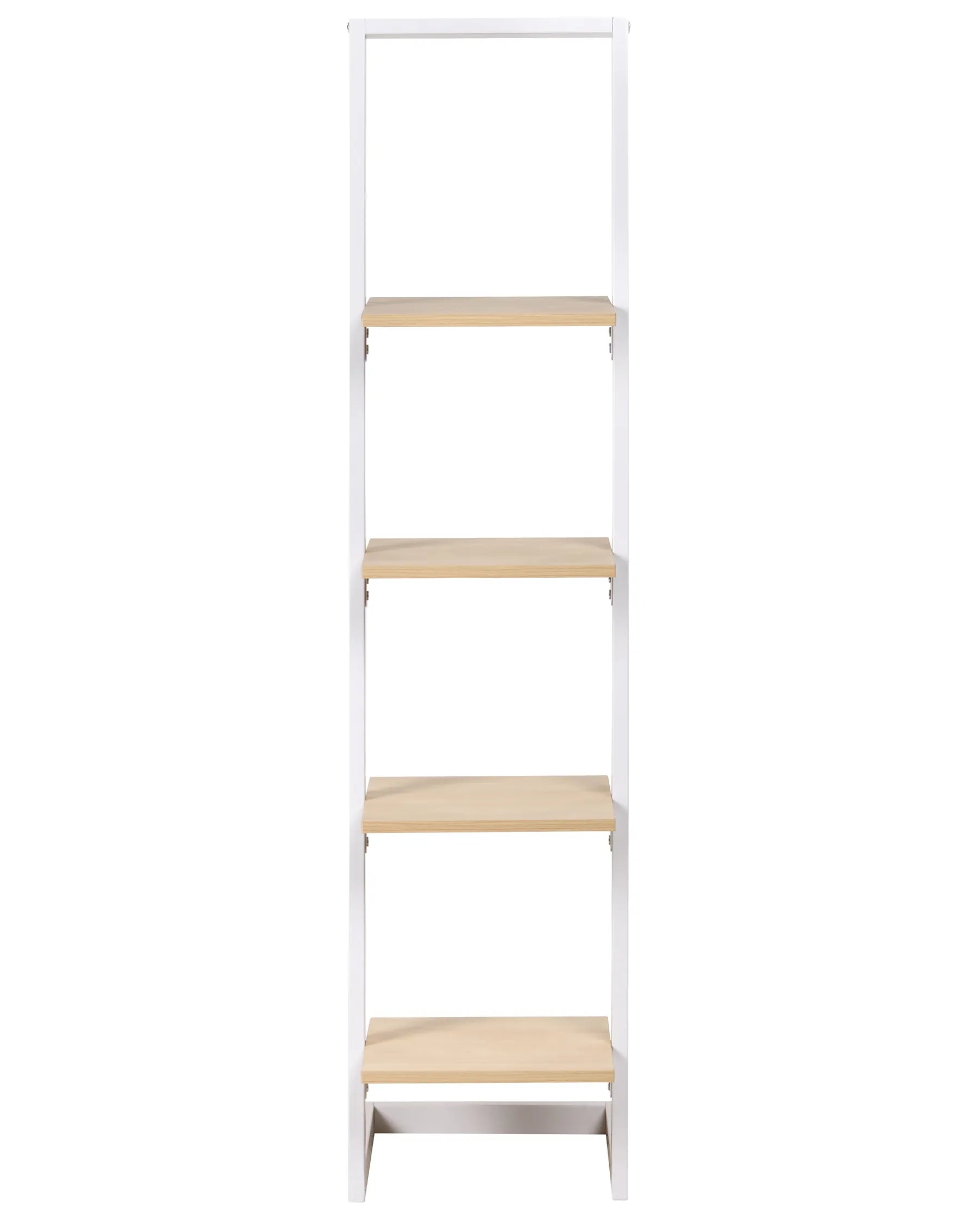 4 Tier Shelving Unit JOPLIN 143 cm White