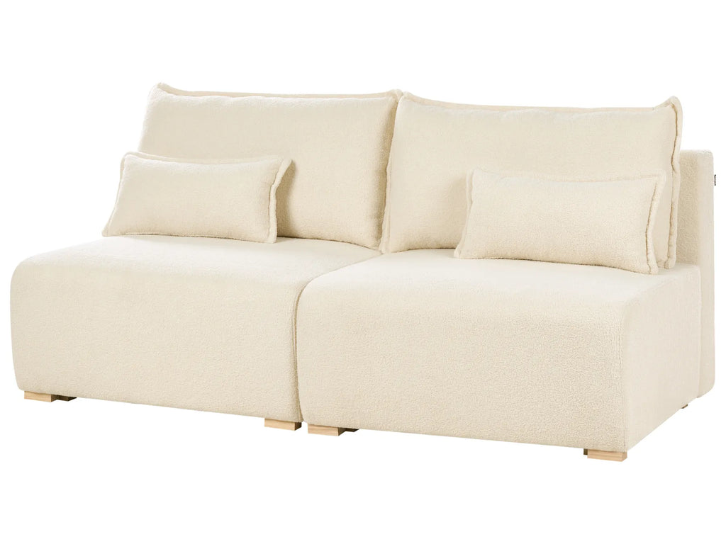Modular Sofa 3 Seater NERBO Boucle Off-White