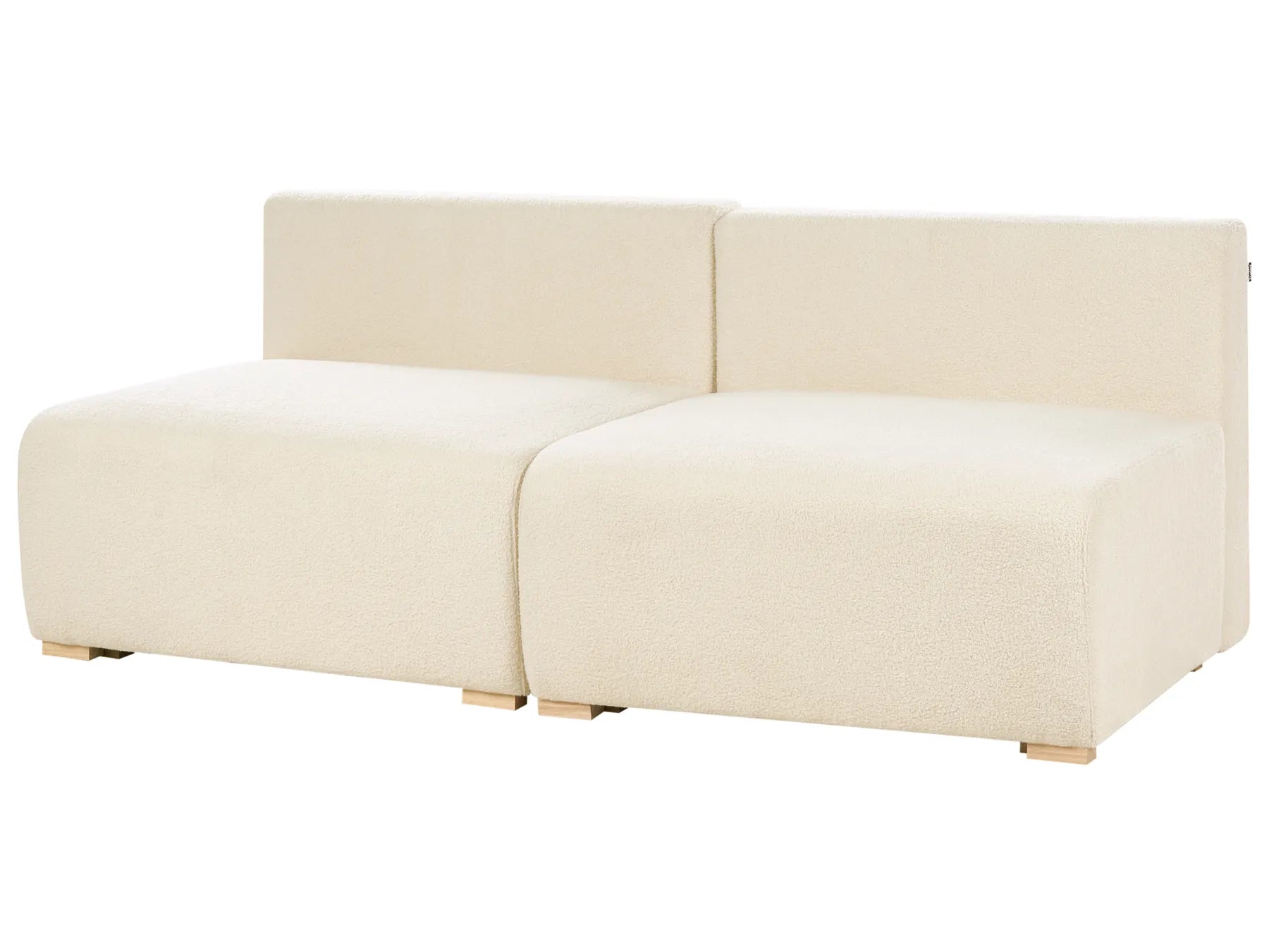 Modular Sofa 3 Seater NERBO Boucle Off-White