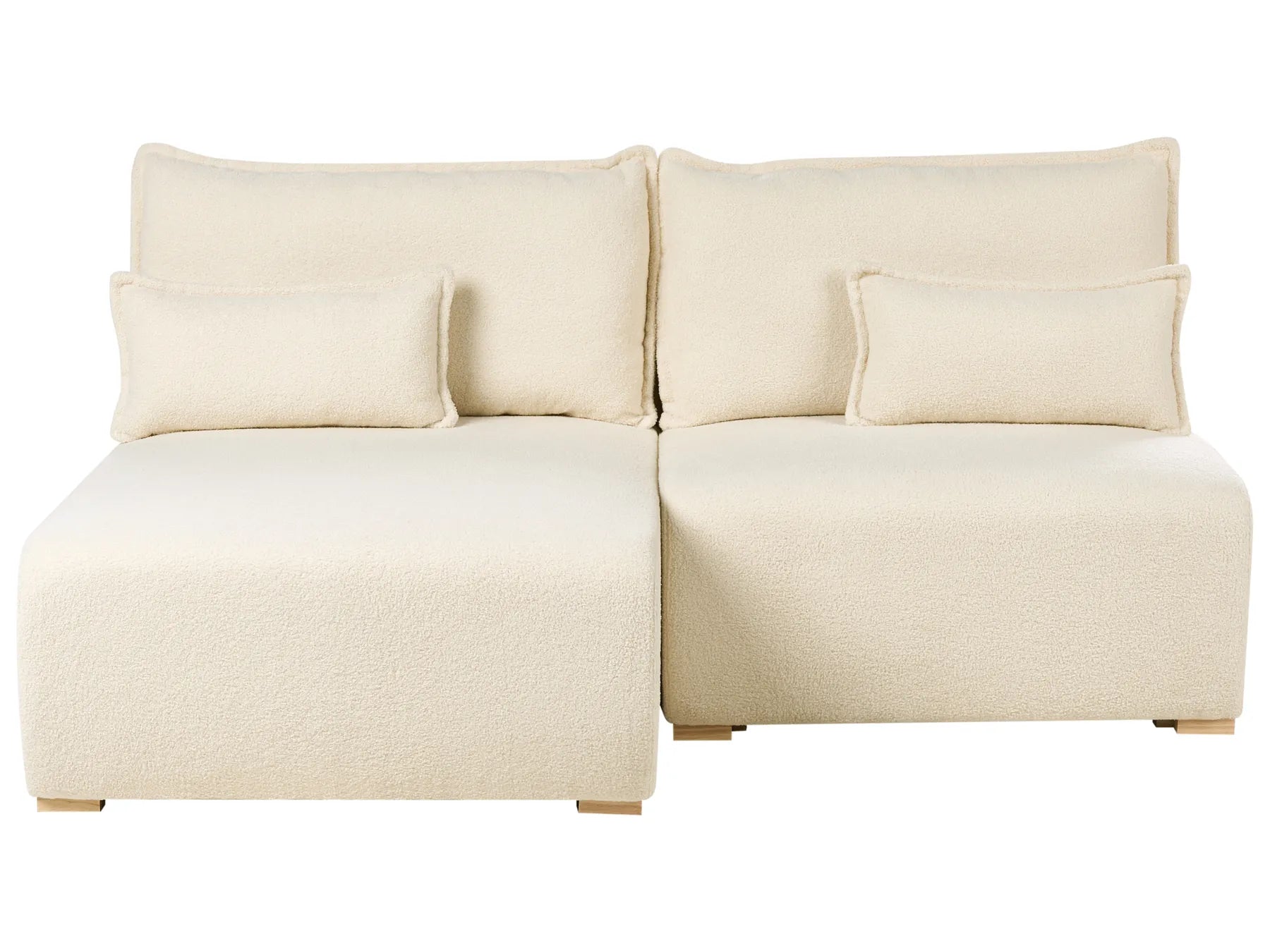 Modular Corner Sofa NERBO Boucle Off-White Right Hand