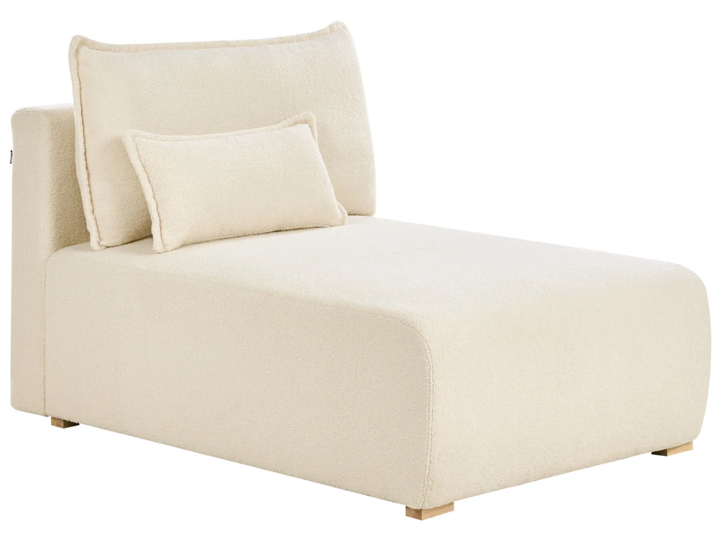 Modular Corner Sofa NERBO Boucle Off-White Right Hand