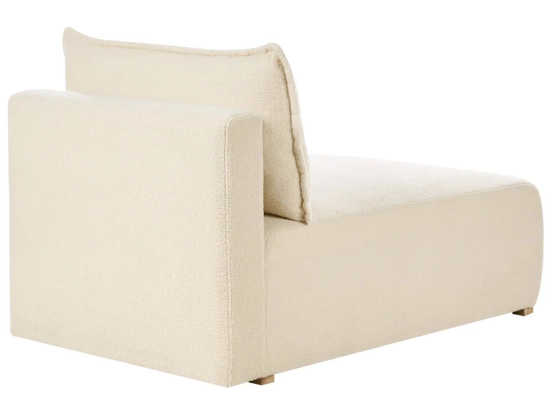 Modular Corner Sofa NERBO Boucle Off-White Left Hand