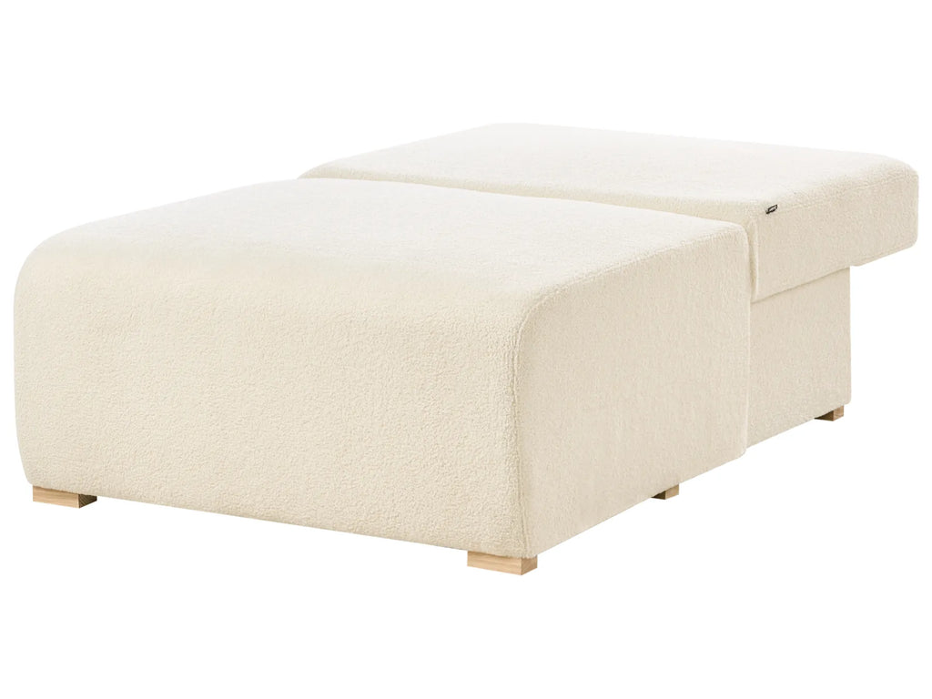 Modular Corner Sofa NERBO Boucle Off-White Left Hand