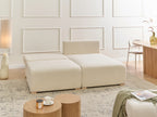 Modular Corner Sofa NERBO Boucle Off-White Left Hand