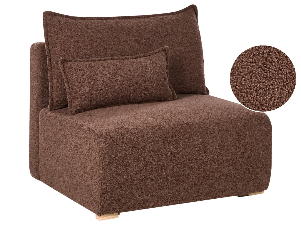 1-Seat Section NERBO Boucle Brown