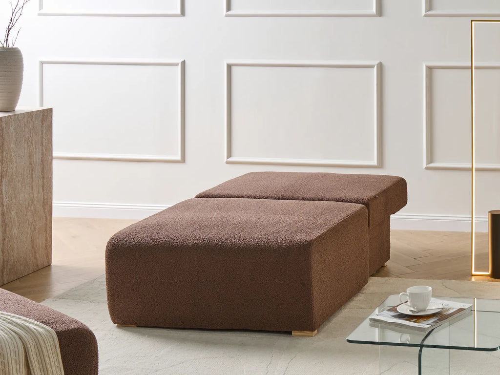 1-Seat Section NERBO Boucle Brown