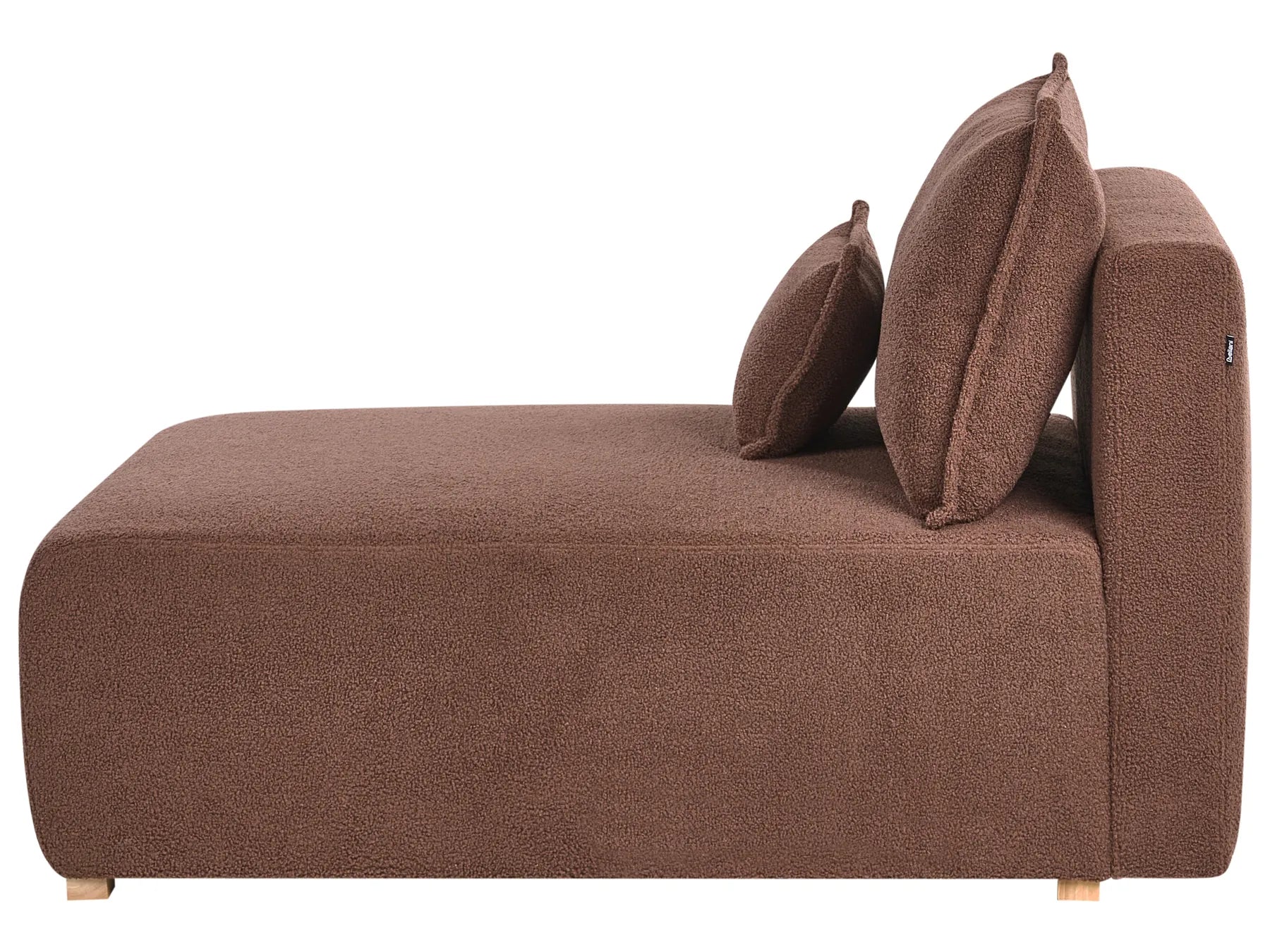 Chaise Longue NERBO Boucle Brown