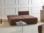 Modular Corner Sofa NERBO Boucle Brown Left Hand