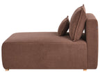 Modular Corner Sofa NERBO Boucle Brown Right Hand