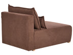 Modular Corner Sofa NERBO Boucle Brown Right Hand