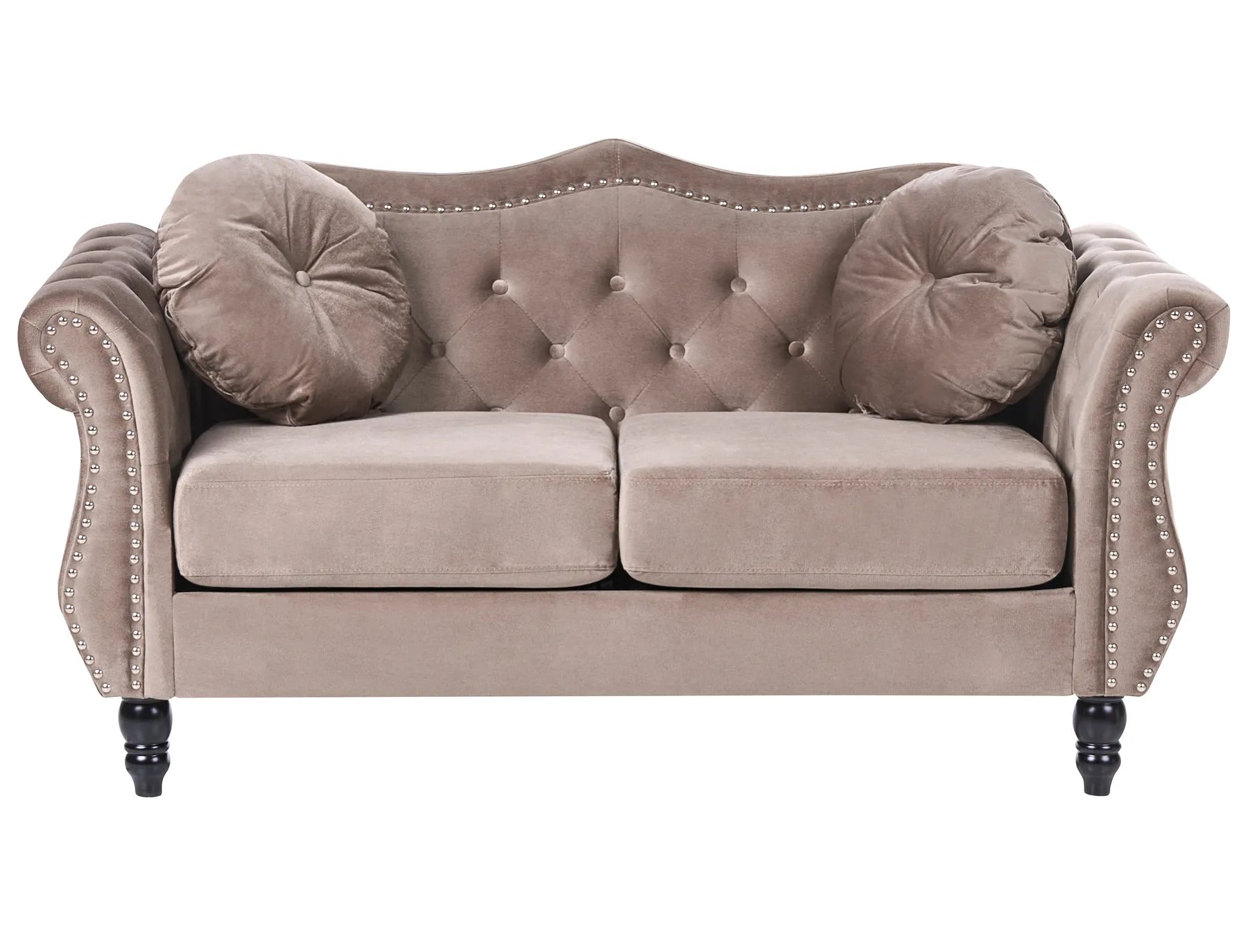 Sofa 2 Seater SKIEN Velvet Taupe