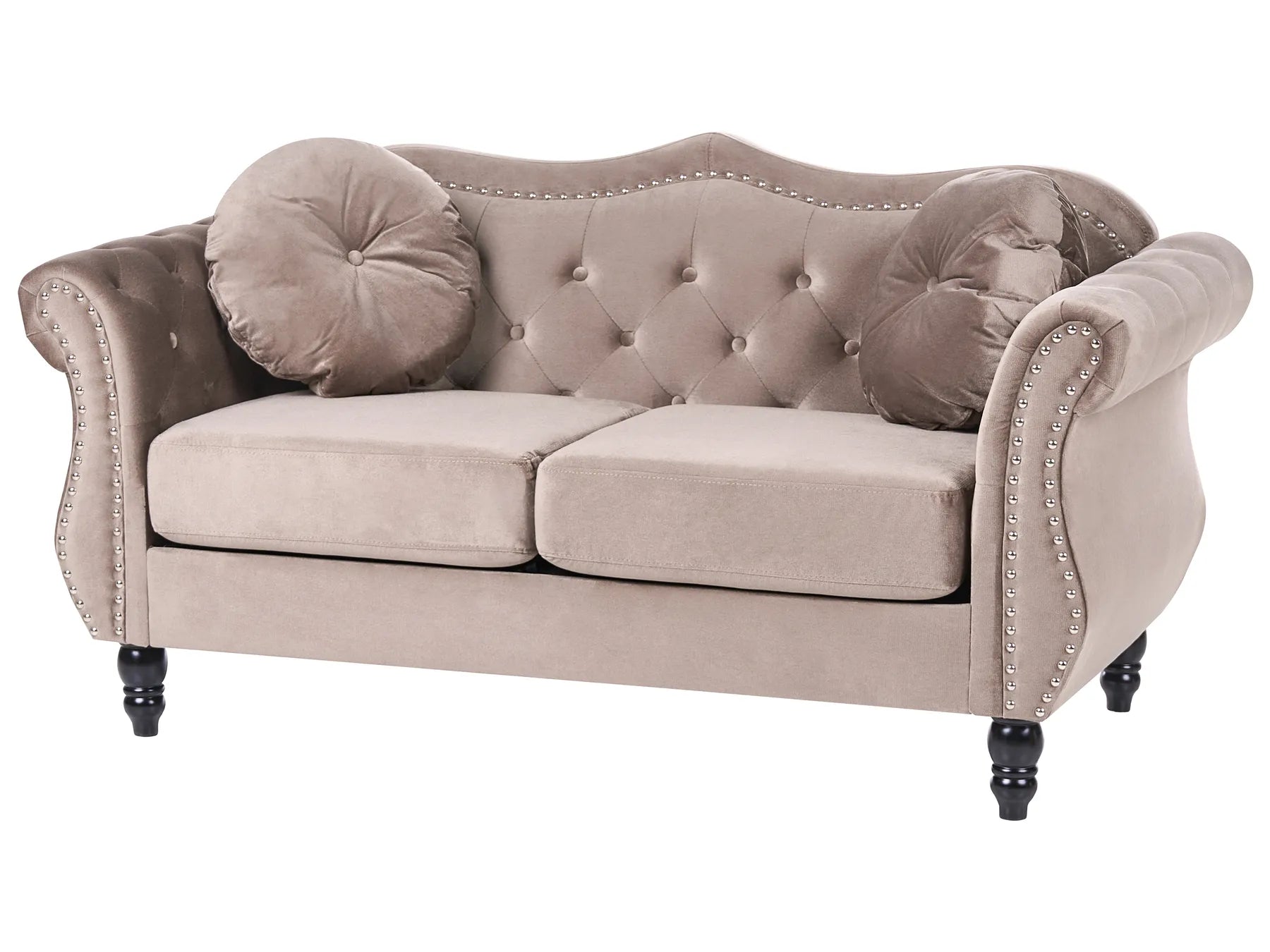 Sofa 2 Seater SKIEN Velvet Taupe