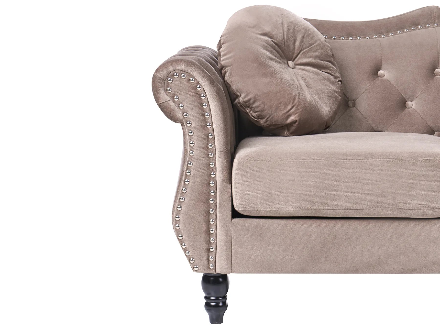 Sofa 2 Seater SKIEN Velvet Taupe