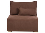 Modular Corner Sofa NERBO Boucle Brown Left Hand