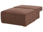Modular U-Shape Sofa NERBO Boucle Brown