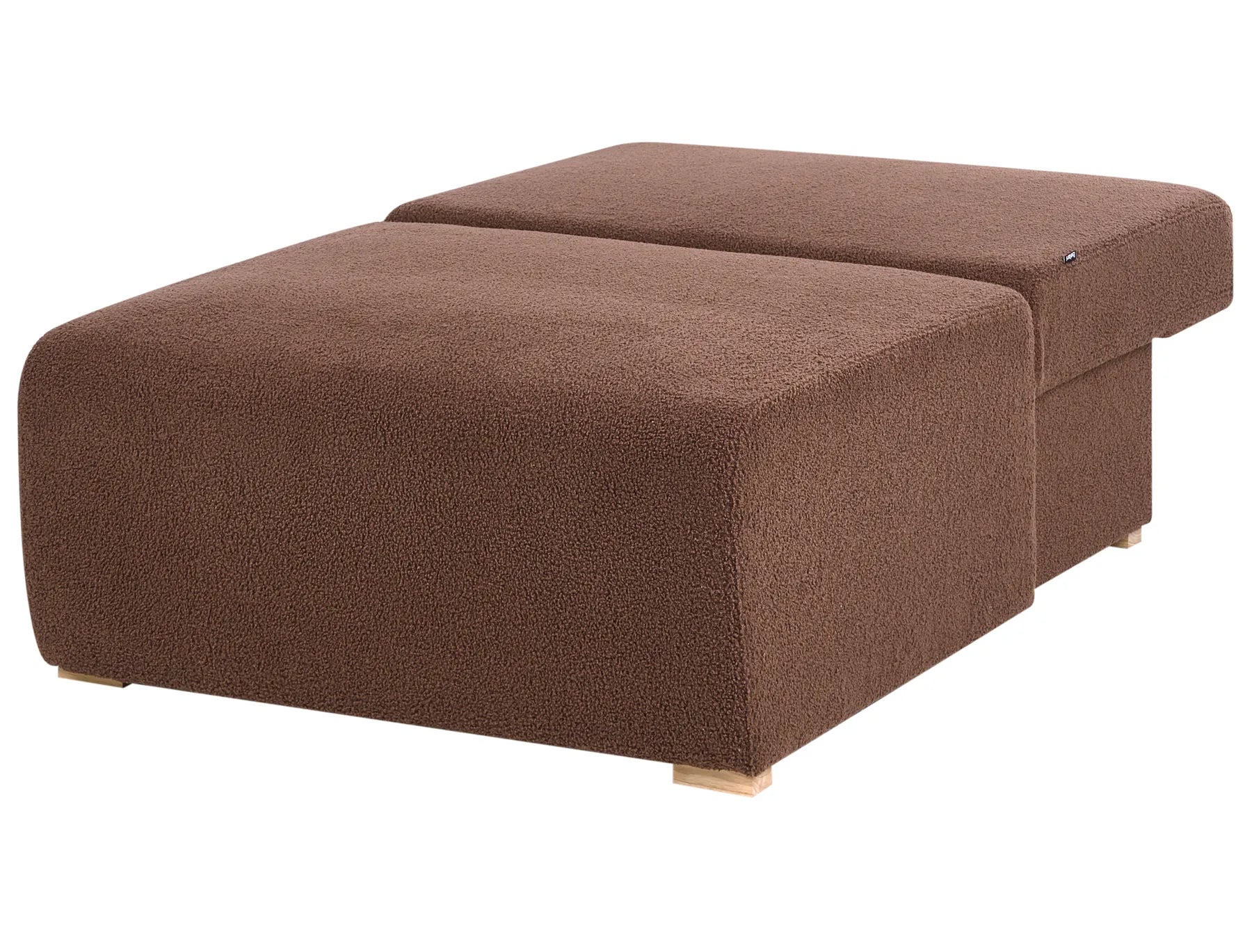 Modular U-Shape Sofa NERBO Boucle Brown