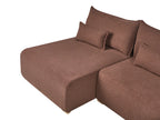 Modular U-Shape Sofa NERBO Boucle Brown