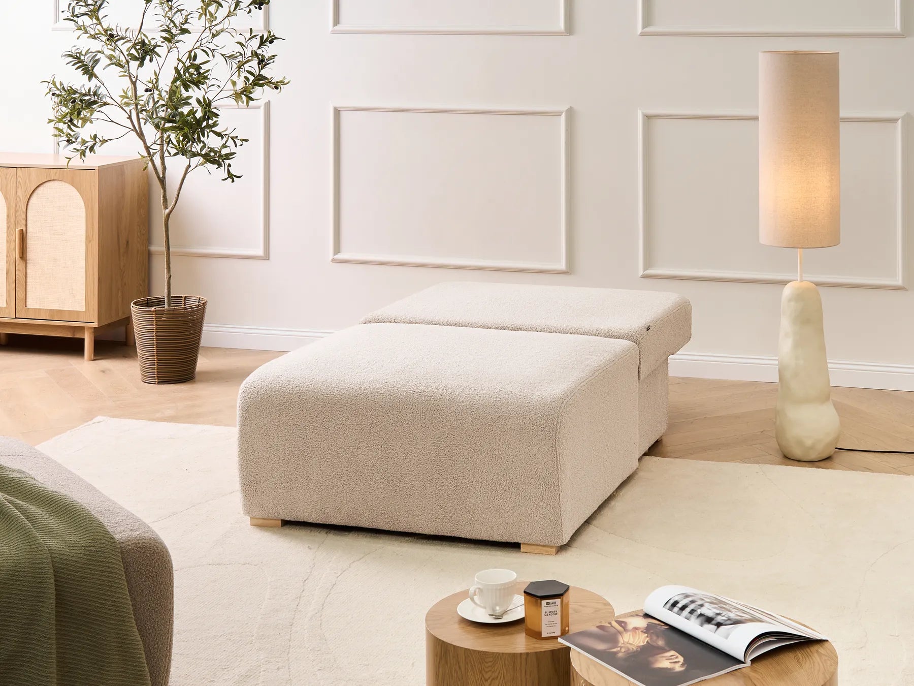 1-Seat Section NERBO Boucle Beige