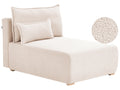 Chaise Longue NERBO Boucle Beige
