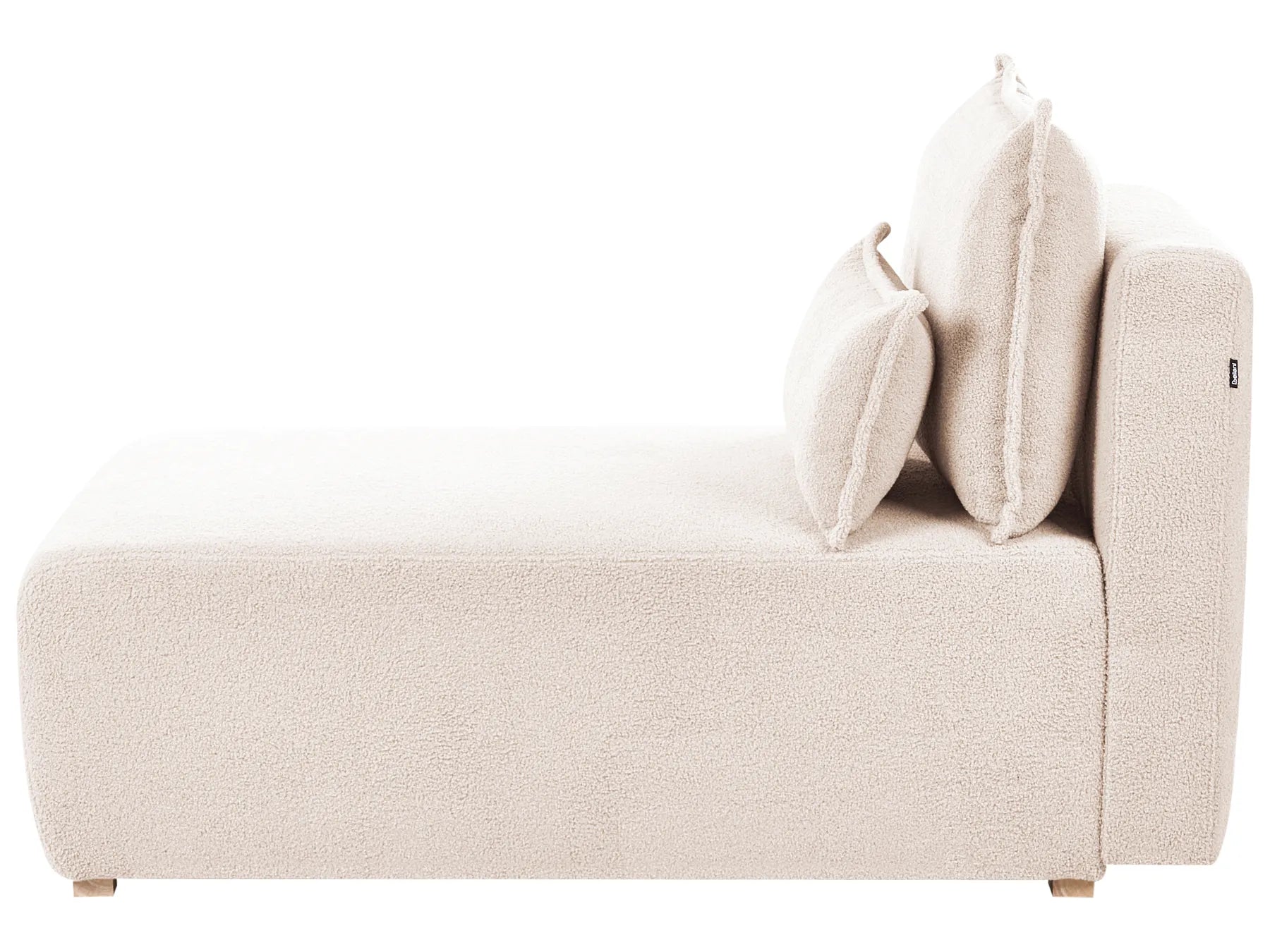 Chaise Longue NERBO Boucle Beige