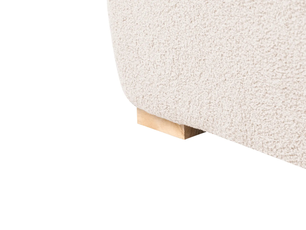 Chaise Longue NERBO Boucle Beige