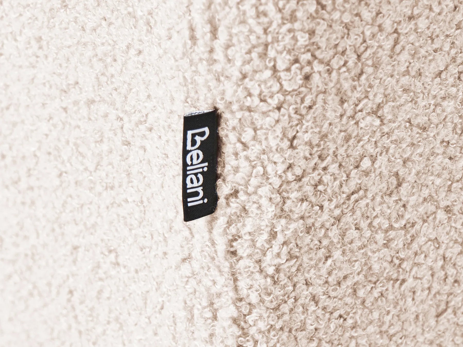 Chaise Longue NERBO Boucle Beige