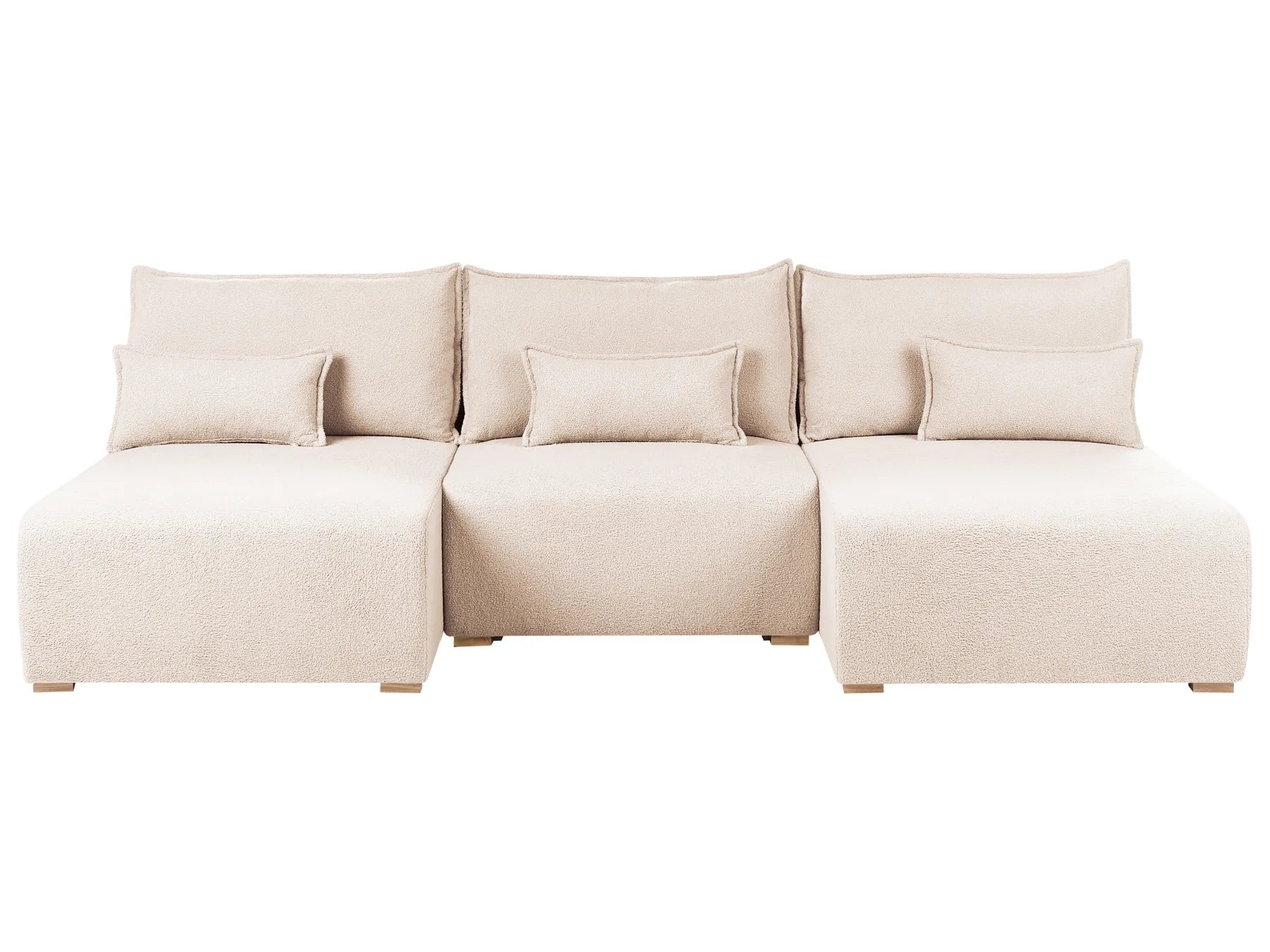 Modular U-Shape Sofa NERBO Boucle Beige