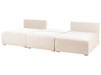 Modular U-Shape Sofa NERBO Boucle Beige