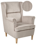 Wingback Chair ABSON Corduroy Beige
