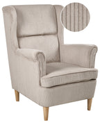 Wingback Chair ABSON Corduroy Beige