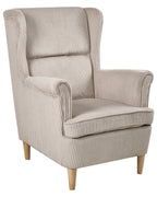 Wingback Chair ABSON Corduroy Beige