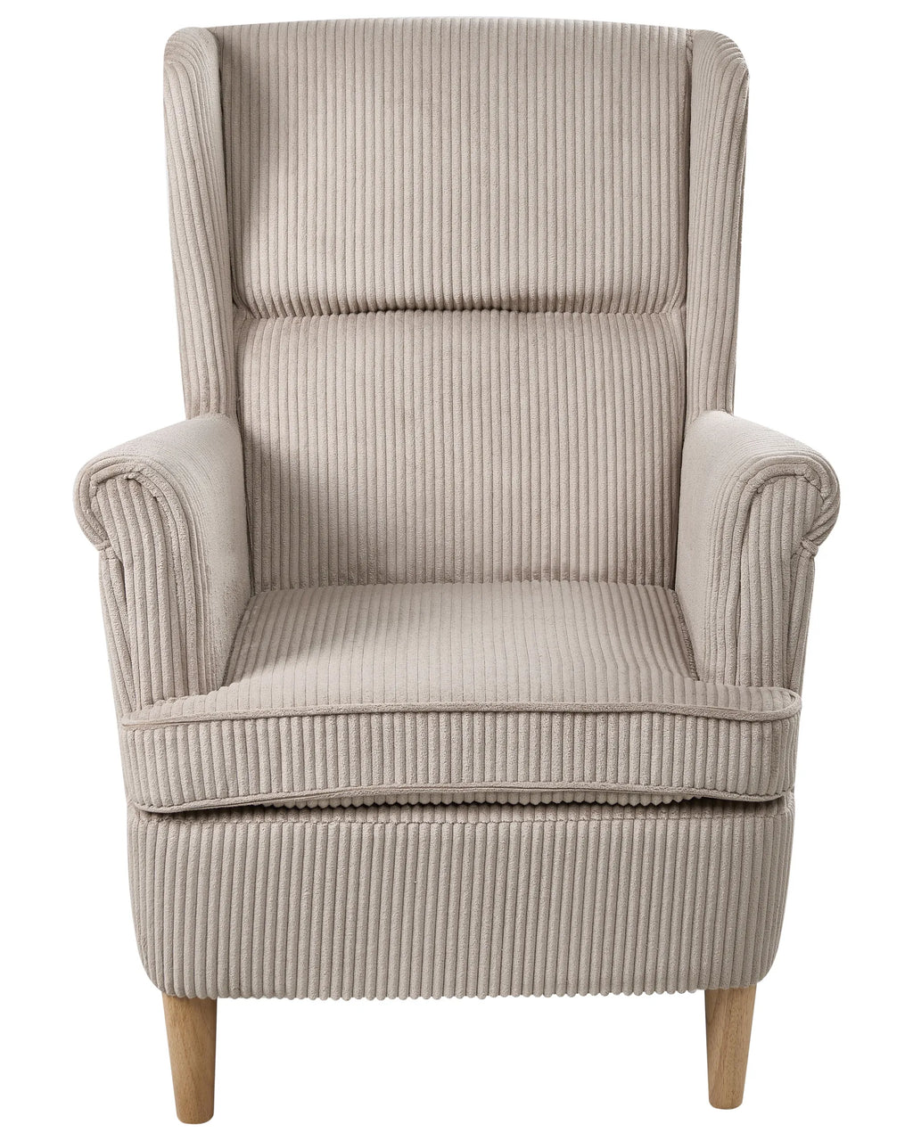 Wingback Chair ABSON Corduroy Beige