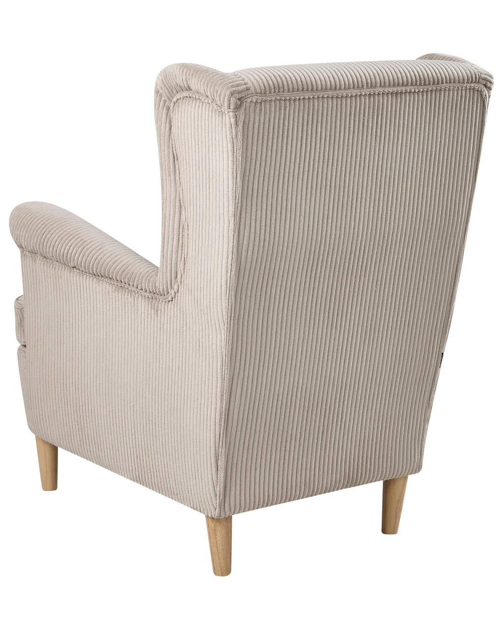Wingback Chair ABSON Corduroy Beige