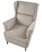 Wingback Chair ABSON Corduroy Beige