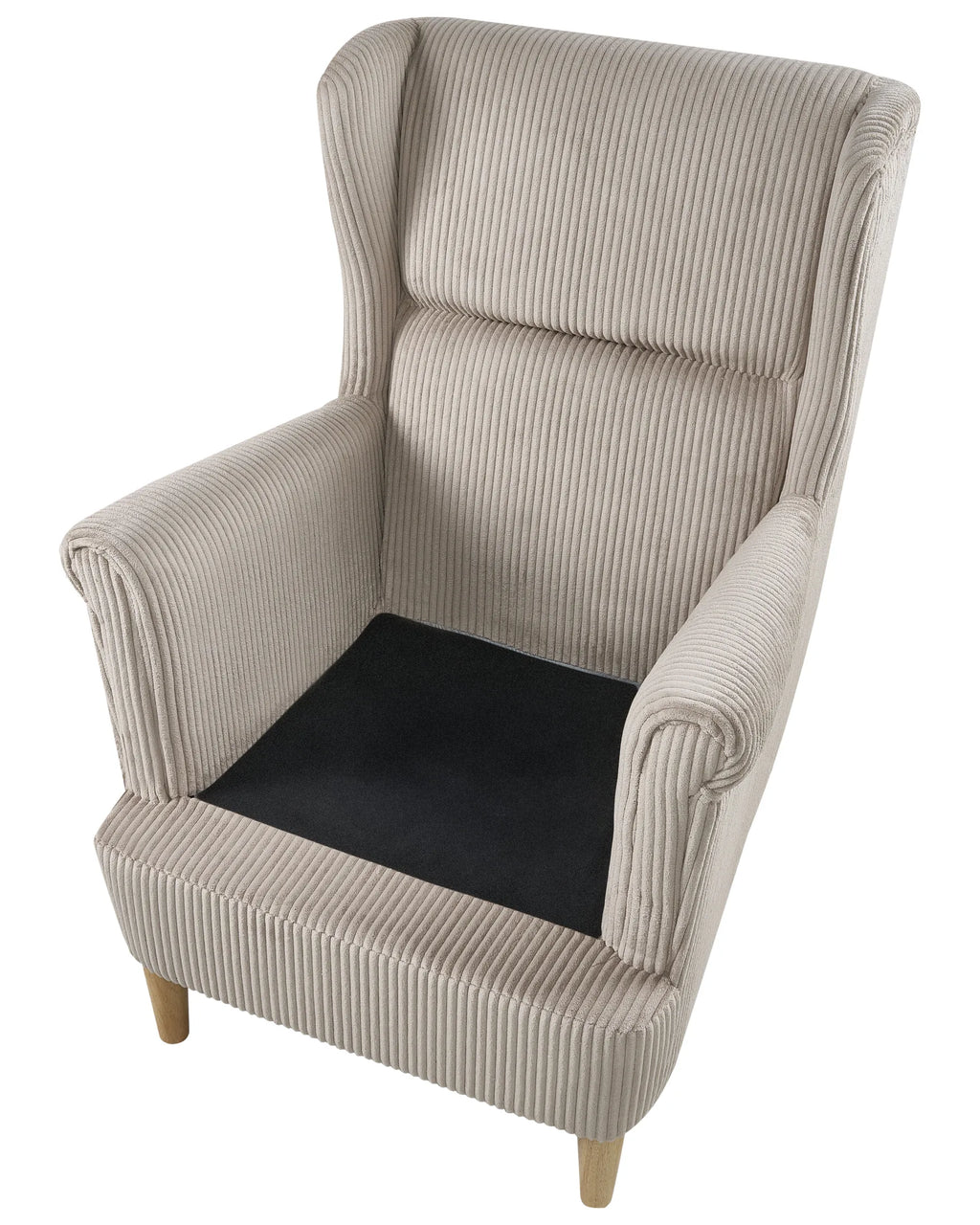 Wingback Chair ABSON Corduroy Beige