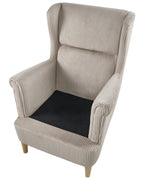 Wingback Chair ABSON Corduroy Beige