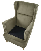 Wingback Chair ABSON Corduroy Green