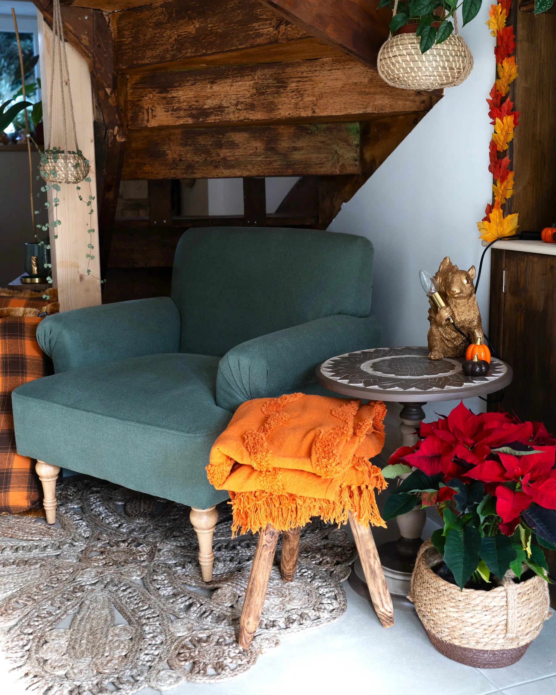 Side Table EULO Mango Wood Brown