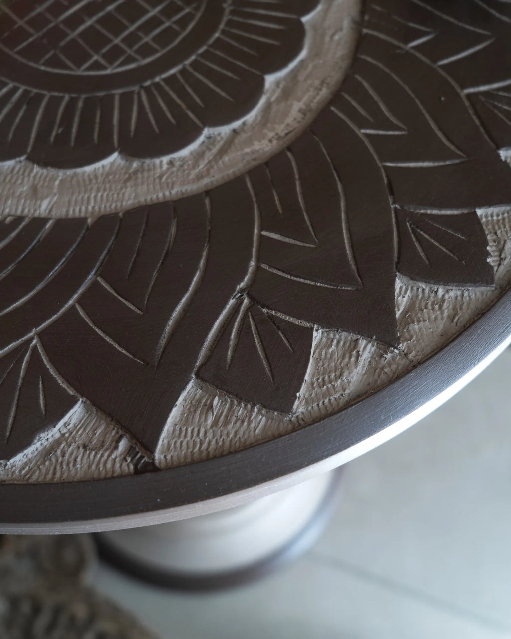 Side Table EULO Mango Wood Brown