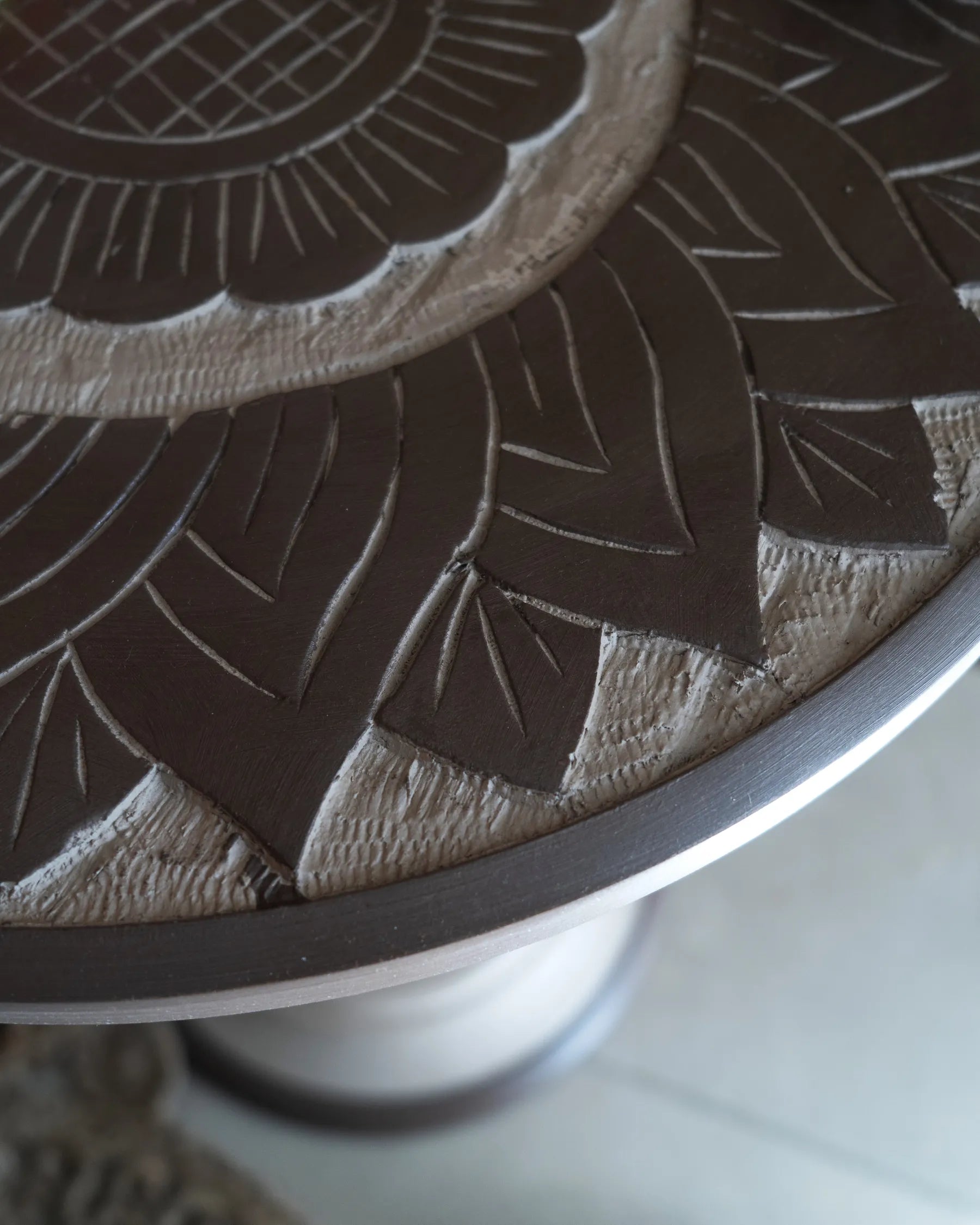 Side Table EULO Mango Wood Brown