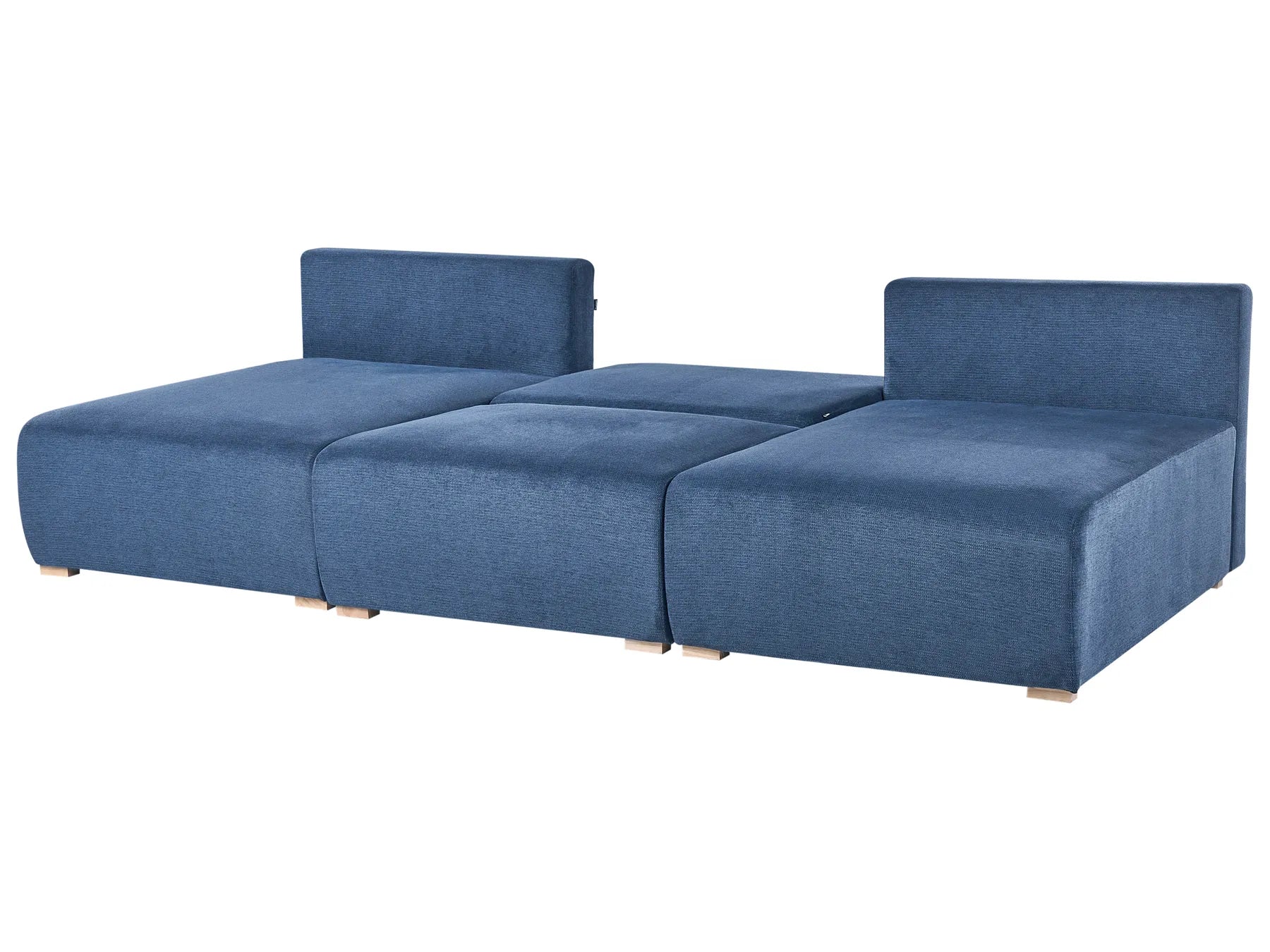 Modular U-Shape Sofa NERBO Fabric Blue
