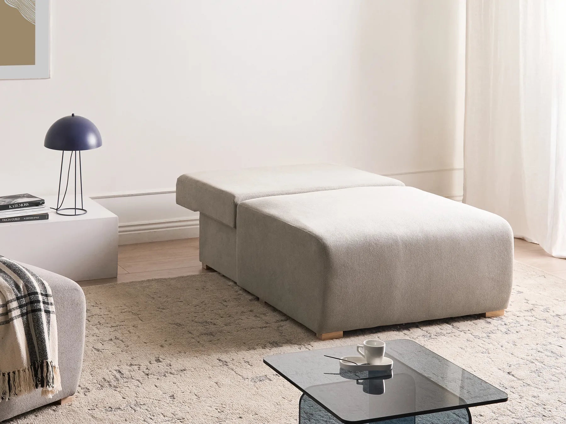 1-Seat Section NERBO Fabric Grey