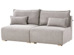 Modular Sofa 3 Seater NERBO Fabric Grey