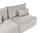 Modular Sofa 3 Seater NERBO Fabric Grey